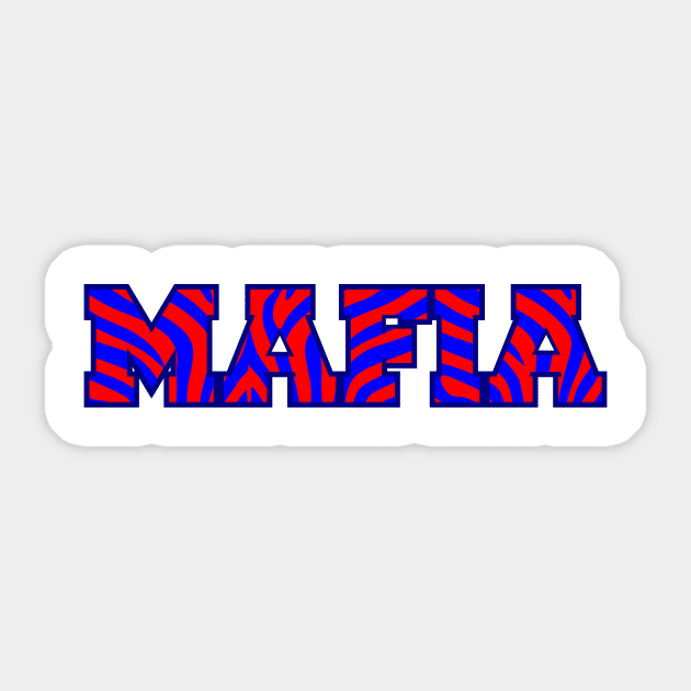 Buffalo Football Zubaz Mafia Sticker by LaurenElin